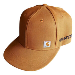 Carhartt Ashland Snapback Duck Canvas Cap Hat High Profile Flat Brim Workwear